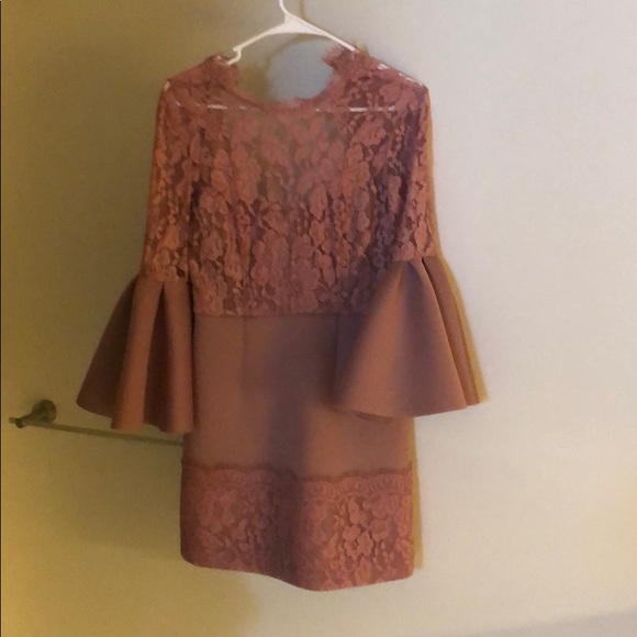 Ruffled Long Sleeve Dress